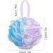 Pinsheng Extra Large Bathing Sponge | 4 Pack Soft Soap Sponge Puff with Hanging | Body Peeling & Massage Mesh-Luffa Balls - Buy Online on SooperMarket.com