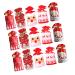PLAFOPE Chrismas Bags 50pcs Christmas Drawstring Bag Candy Bags Holiday Santa Bag Drawstring Candy Bag Child Bag Food