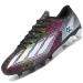 Roking soccer shoes men microfiber Cleats professional stollen spikes young artificial turf soccer shoes athletics training shoes outdoor sports shoes 39 EU black