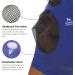 Harrison Howard Fly Mask - Stretchy Breathable UV Protection Full View Eye Opening & Ventilated Ear Protection - Large Deep Blue - Buy Online on SooperMarket.com