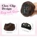 REECHO 2 PCS Mini Claw Clip in Messy & Cat Ears Hair Bun Extensions Wig Accessory Updo Hairpieces for Women Girls (Pack of 2-3.5" Wavy Dark Chocolate Brown) Pack of 2 - 3.5" Wavy Dark Chocolate Brown - Buy Online on SooperMarket.com