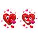 Iconikal 2-Piece Valentine's Toilet Seat Cling Decoration Set - Buy Online on SooperMarket.com