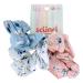 Scunci U Got This Satin Floral Hair Scrunchies  Assorted Colors  3-Pieces