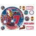 Edible Iron Man 7.5" Icing Boys Personalised Cake Topper with EXTRA'S