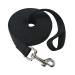 Nylon Training Dog Leash for Small Medium Large Dogs, 15ft 20ft 30ft 50ft Long Leash Dog/Puppy Lead for Obedience Recall Training, Camping 20ft Black