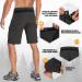 Cycorld Men's Short Trousers | Quick Drying Stretch Cargo Shorts | 6-Pocket Hiking & Trekking Bermuda Pants - Black - Buy Online on SooperMarket.com