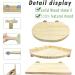 3PCS Hamster Wooden Platform Perch Stand Natural Bird Budgie Toys and Accessories Parrot Cage Perch for Chinchilla Mouse Rat Dwarf Hamster Small Animals - Box Packaging - Buy Online on SooperMarket.com