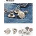 6 Pcs Adjustable Jean Button Pins for Pants - No Sew, No Tools Required | Instant Waist Tightener for Jeans | Reusable and Simple Installation (Style 1) - Buy Online on SooperMarket.com