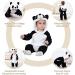 COOKY.D Baby Hooded Rompers | Infant Winter Flannel Jumpsuit | 18-24 Months | Panda Design - Buy Online on SooperMarket.com