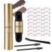 Eyebrow Stamp One Step Eyebrow Stamp Shaping Kit Waterproof Brow Stamp Long Lasting Double Head Two Color Eyebrow Stamp Stencil Set with Medium Brown Dark Brown