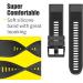 ANCOOL 22mm Soft Silicone Watch Band Replacement for Garmin Fenix 5/6/7 - Easy Fit, Black - Buy Online on SooperMarket.com