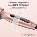 Terviiix 38MM Ceramic Tourmaline Ionic Curling Iron Brush - Volumizing Hot Brush for Root Volume & Loose Curls - Digital Display, 5 Temperatures, Dual Voltage - Rose Gold - Buy Online on SooperMarket.com