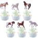 36-Piece Horse Cupcake Topper Set | Wild Animal Birthday Decorations | Muffin & Cake Decor for Baby Showers & Birthdays - Buy Online on SooperMarket.com