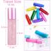 Alledomain 6Pcs 10ml Essential Oil Roller Bottles Refillable Empty Colorful Printed Frosted Glass Roll on Bottles Clear Roll Bottles with Stainless Steel Roller Balls Include 1 Dropper & Opener - Buy Online on SooperMarket.com