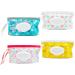 LESHANE Baby Wipe Dispenser 4 Pack Portable Refillable Holder - Floral Design | Travel Wet Wipe Pouch | Lightweight & Reusable - Buy Online on SooperMarket.com