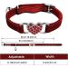 Cobee Bling Heart Cat Neck Band with Bell - Adjustable Rhinestone Pet Collar for Small Cats & Dogs - Safe & Stylish (Red) - Buy Online on SooperMarket.com
