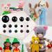 816 Pcs Colorful Safety Eyes for Amigurumi - Plastic, 6-30mm, with Washers - Ideal for Crochet, Stuffed Animals, Teddy Bears - Buy Online on SooperMarket.com