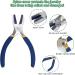 AngleKai 6 IN 1 Jewelry Making Nylon Pliers Set - Blue Nylon Jaw Flat Nose, Loop, and Bail Making Pliers for DIY Jewelry Crafting - Buy Online on SooperMarket.com