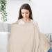 Multifunctional Khaki Cutting Cloth & Snacking Apron | Adjustable Cotton Breastfeeding Cover for Moms | Ideal for On-the-Go Use - Buy Online on SooperMarket.com