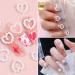 WLLHYF 480 Pcs 3D Nail Charms Assorted Colorful Multi Shapes Pearl Charms Heart Flower Bow Star Mixed Applique Cute Hollow Beads Manicure Decoration for Nail Art DIY Crafts Jewelry Accessories - Buy Online on SooperMarket.com