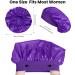 Silk Hair Wrap for Sleeping - Satin Bonnet Sleep Cap for Curly Hair | Soft Satin Head Cover for Women Girls | Purple Silk Bonnet for Makeup and Hair Protection - Buy Online on SooperMarket.com