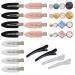 20pcs Set No Bend Hair Clips Duckbill Clips for Curl Hair Makeup Styling Bangs Makeup Hair Salon Styling Clips (Color)