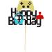 Arthsdite 1Pc Video Game Happy Birthday Cake Topper Video Game Cake Pick Game On Controllers GamePad Cake Decoration for Game Theme Baby Shower Kids Boys Girls Birthday Party Supplies - Buy Online on SooperMarket.com