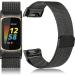Vancle Metal Bands for Fitbit Charge 5 - Stainless Steel Mesh Loop with Magnetic Clasp for Men and Women (.Black) - Buy Online on SooperMarket.com