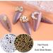 SRMAN 1Box Pearl Decorations Nail Charms White Round Nail Parts Gold Steel Beads Balls Jewelry Nail Art Accessories Color:ZZ01 - Buy Online on SooperMarket.com