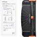 WORKLION Paper cutter - A4 Paper Craft cutter with Security blade for cut Gift Card  Coupon  Label  Cardstock  Photo  12 inch black office paper trimmer - Buy Online on SooperMarket.com