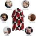 Red Roses Black White Plaid Barber Cape - Professional Hair Cutting Apron for Kids - Buy Online on SooperMarket.com