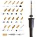 NB Blues 30W Wood Burning Kit with 22 Tips, 10 Stencils & Wood Chips - Professional Adjustable Leather/Wood Burning Tool Set - Buy Online on SooperMarket.com