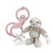 Dr. Brown's Baby Pacifier 0-6m with Soft Lovey Sloth and Flexees Silicone Teether Pink