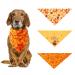 3Pcs Halloween Dog Bandanas Thanksgiving Pet Triangle Bibs Fall Pumpkin Maple Leaf Printed Dog Kerchief Adjustable Washable Scarfs Accessories for Small Medium Large Girl Boy Dogs Puppies Cats Pets