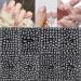 White Flower Nail Stickers - 3D Self Adhesive Floral Decals for DIY Nail Art - Buy Online on SooperMarket.com