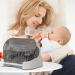 Bottle Sealing Discs Large Bottle Drying Rack with Cover & Removable Drain Tray Dustproof Baby Bottle Organizer Portable Baby Bottle Rack Dryer Grey - Buy Online on SooperMarket.com
