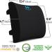 Everlasting Comfort Lumbar Support Pillow for Office Chair Memory Foam Back Cushion for Chair & Car - Black - Buy Online on SooperMarket.com