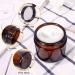 2 oz Amber Glass Jars 15 Pack - Refillable Cosmetic Containers with Inner Liners and Black Lids for Lotion, Ointments, Makeup, Slime, and Travel - Buy Online on SooperMarket.com