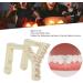 Hip Hop Tooth Brace Fake Teeth Decoration Durable Brass Electroplated Birthday Gift for Hip Hop Fans (Gold) Y Gold - Buy Online on SooperMarket.com