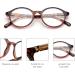 JM 3 Pack Vintage Round Reading Glasses - Spring Hinge Readers for Men & Women - 2.00 Magnification - Mixed Color - Buy Online on SooperMarket.com