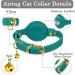 Oopsdoggy Leather Airtag Cat Collar with Bell | Durable GPS Pet Collar for Cats & Small Dogs | Light & Stylish Design (Aquamarine) - Buy Online on SooperMarket.com