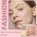 NewBang 6-Color Blush Highlighter Makeup Palette - Matte, Shimmer & Metallic Finish for Contouring, Blushing & Highlighting - Long Lasting & Waterproof Formula for a Natural Sparkle - Women's Face Blusher - Buy Online on SooperMarket.com