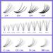 300PCS Cluster Lashes Extension DD Curl 10D 0.07mm 8-16mm | Wide Stem Individual Eyelashes Clusters | DIY Eyelashes Extensions Kit | RR-8-16mm Cluster Lashes-10D-0.07-DD - Buy Online on SooperMarket.com
