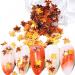 Maple Leaf Nail Art Sequins Maple Leaf Nail Glitters Stickers Autumn Nail Sequins for Nail Art 4 Colors - Buy Online on SooperMarket.com