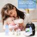 Vicloon Baby Milk Powder Dispenser - 2pcs Portable 5 Layers, 100ml per Layer, Stackable Pots, Blue - Buy Online on SooperMarket.com