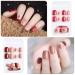 Kalolary 144PCs False Nails Set - Full Finger Acrylic Artificial Nails with Glue Stickers for Women & Girls | Nail Art DIY Decoration - Buy Online on SooperMarket.com