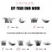 90 Pcs Reusable DIY False Eyelashes Kit with 5 Style Cluster Lashes - Natural Russian Lashes Extensions - Clear Glue Included - 10-14mm Individual Lashes in C CC D Curl - Buy Online on SooperMarket.com