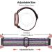 Fitbit Versa Elastic Bands 4 Pack Compatible - Soft Nylon Straps for Women Men - Black, Dark Blue, Light Gray, White - Adjustable & Stretchy - Buy Online on SooperMarket.com