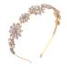 Sparkling Rhinestone Flower Crown Headband for Women & Girls - Bridal Wedding Hair Accessory - Buy Online on SooperMarket.com