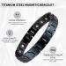 MagEnergy Black Titanium Steel Magnetic Bracelet for Men - Adjustable 8.5 inches - Buy Online on SooperMarket.com